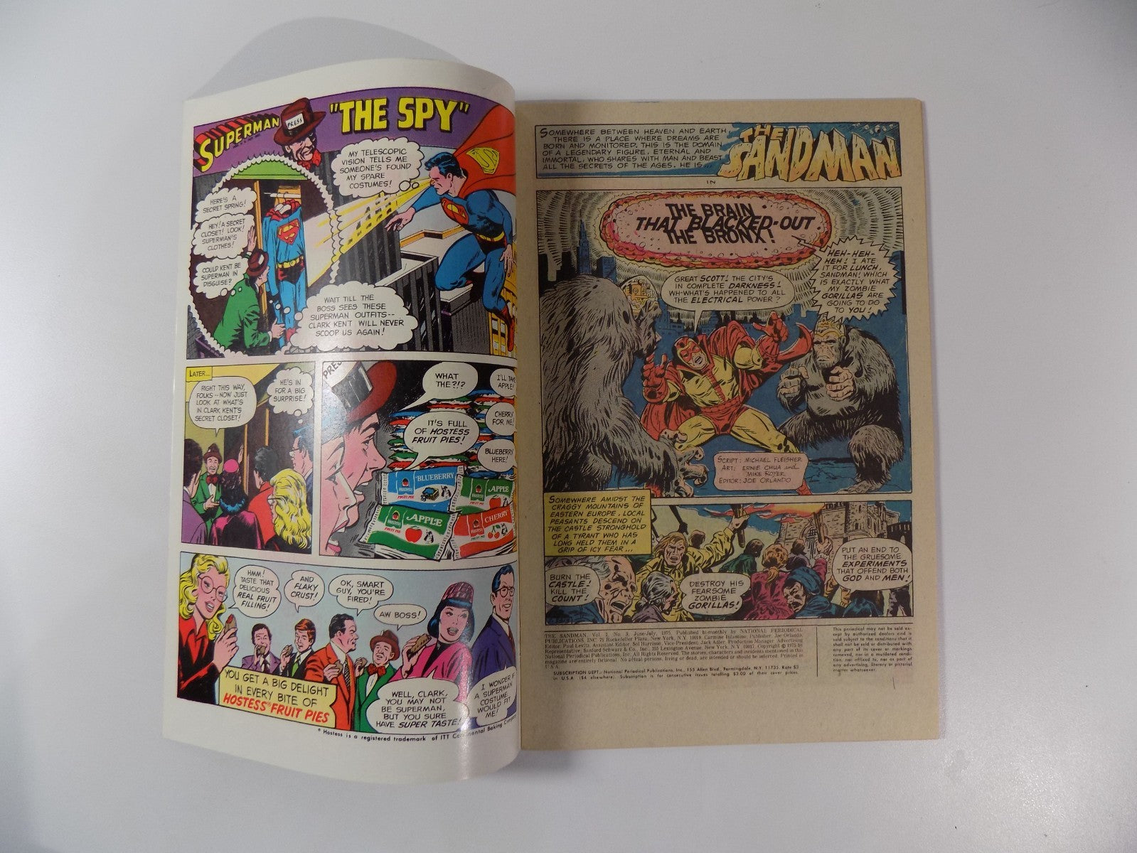 Sandman #3 DC Comic July 1975 Very Fine+