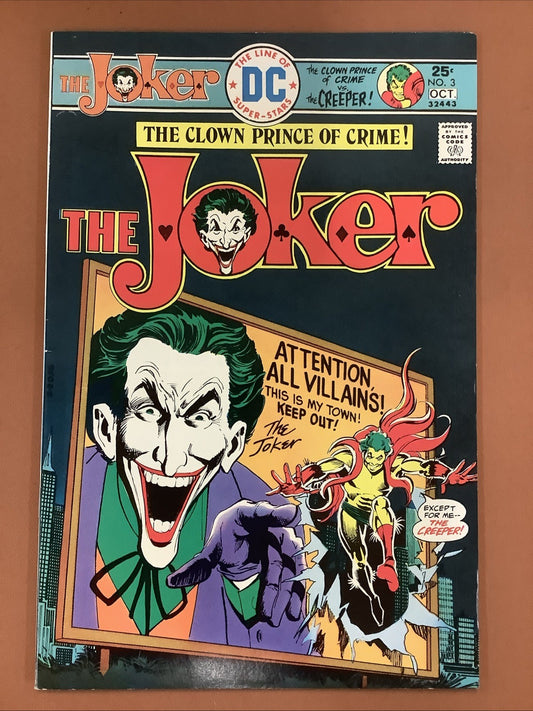 The Joker #3 (DC Comics September-October 1975) VF/NM (9.0) The Creeper