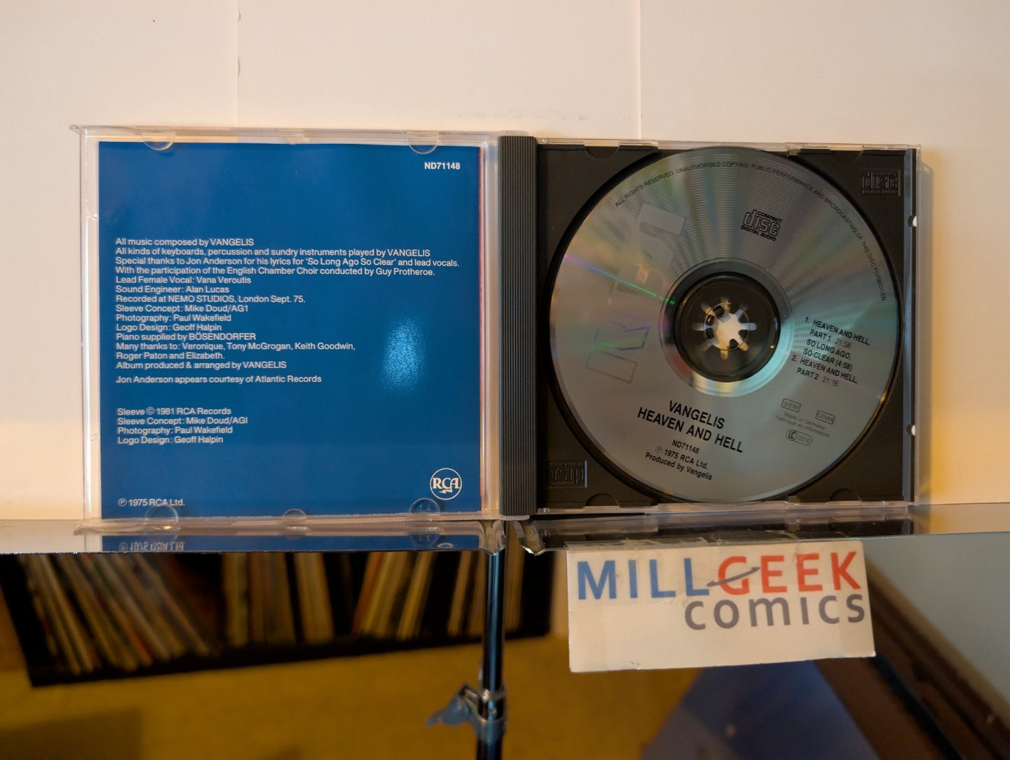 Vangelis 2 CD Lot (Heaven and Hell, Reprise 1990-1999) -JD