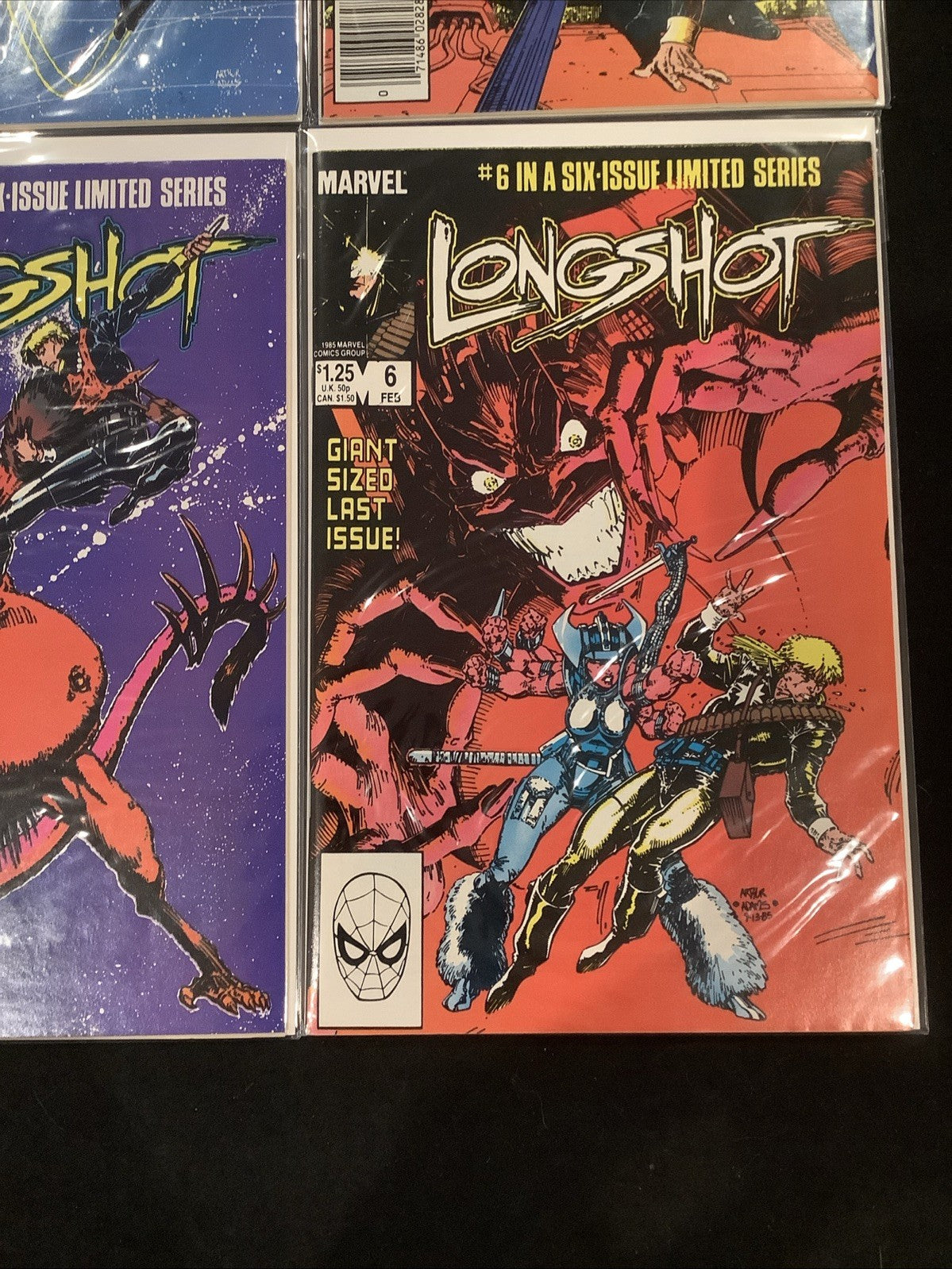Longshot #1-6 Complete Comic Set, Marvel 1st App Longshot, Mojo, And Spiral