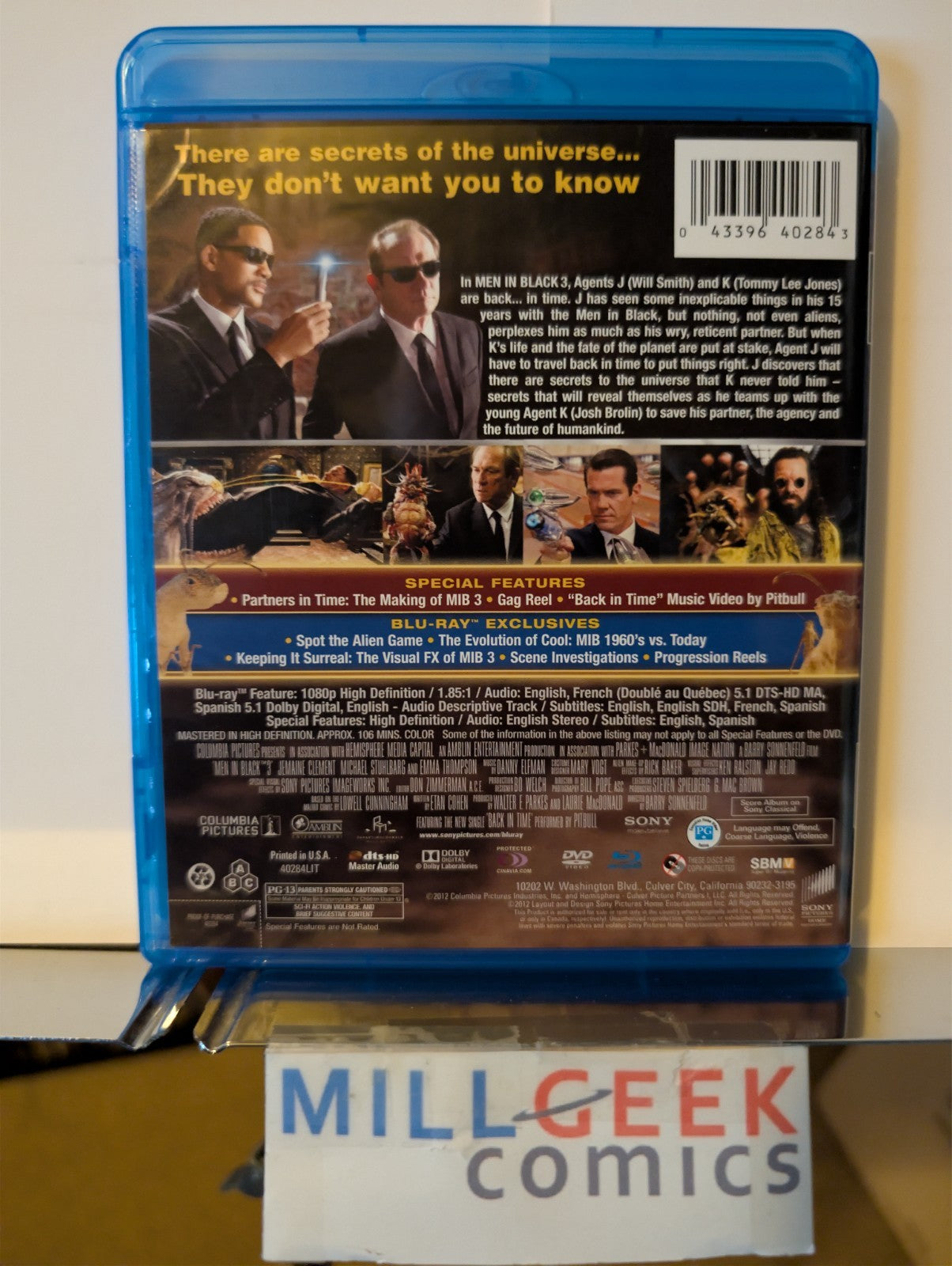 Thor / Men In Black 3, 2 Movie Set (Blu-Ray) -JD