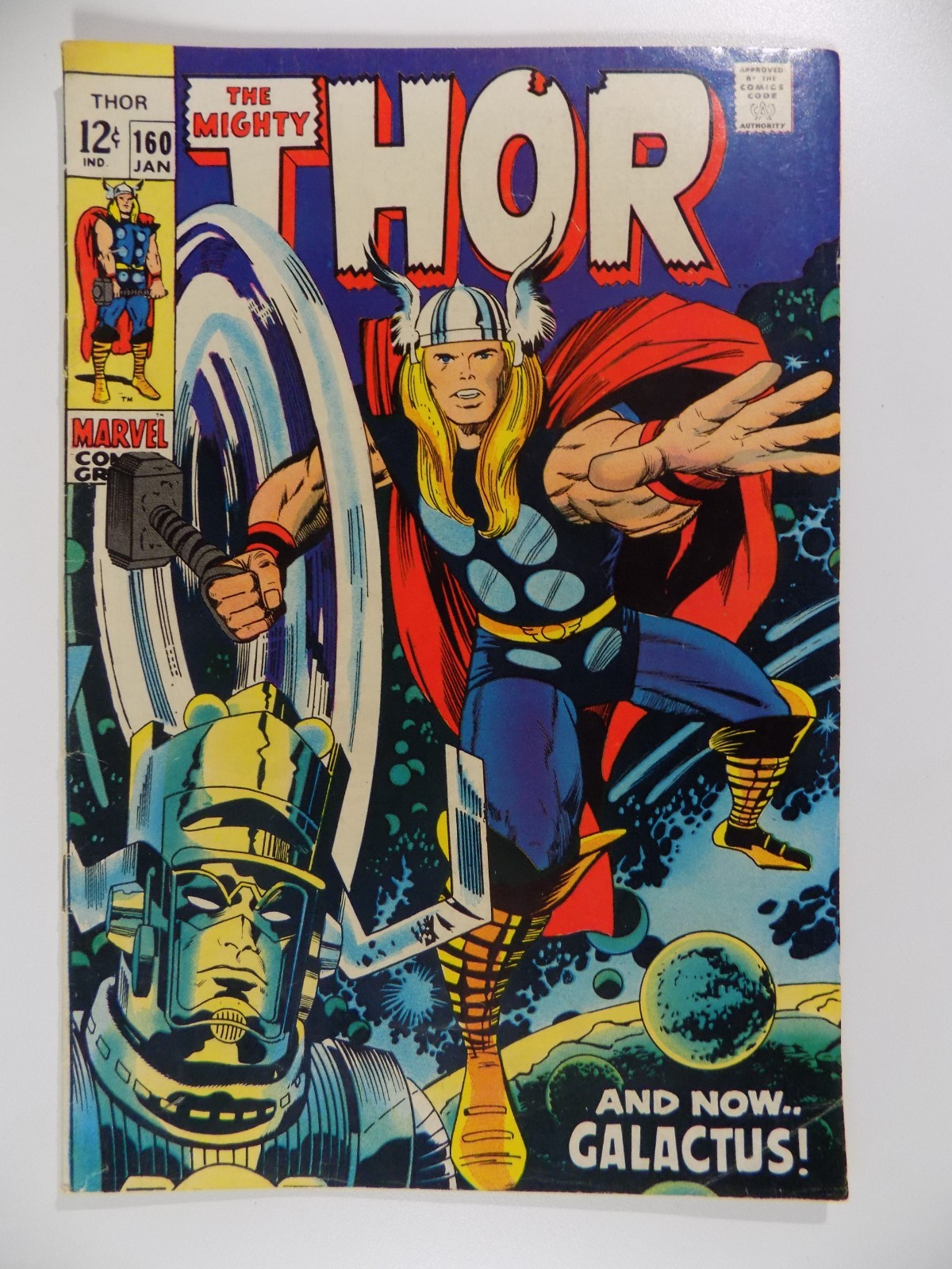 Thor #160 Marvel Comic January 1969 Very Fine-