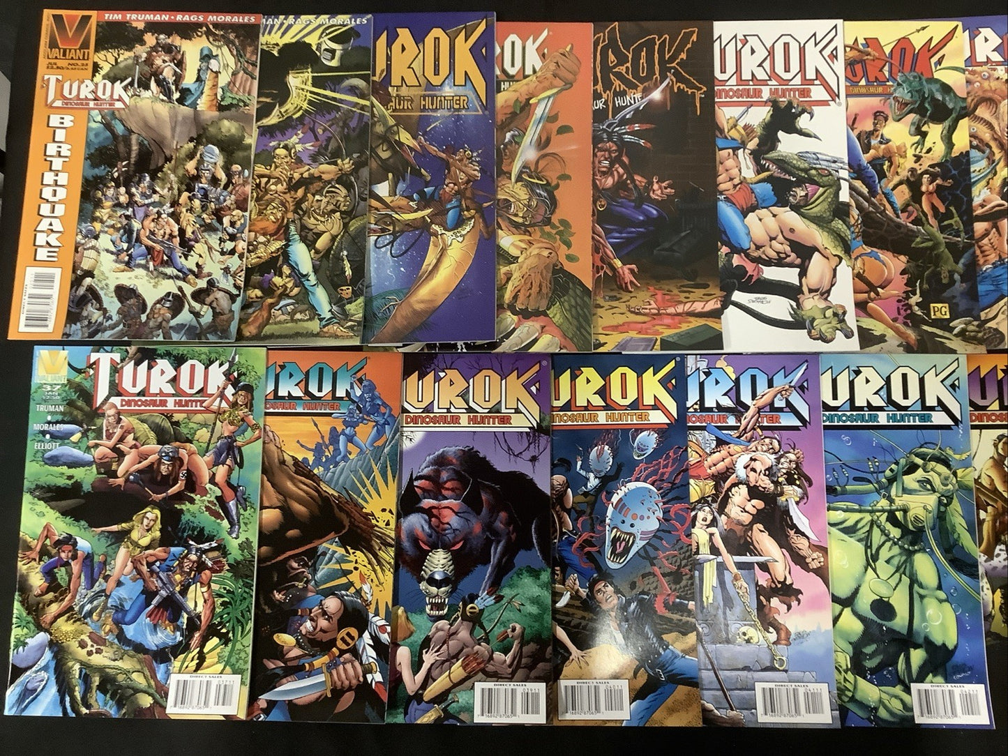 Turok Dinosaur Hunter #1-47 + Annual #1 Complete Set, Gold Foil #1, Scarce #47