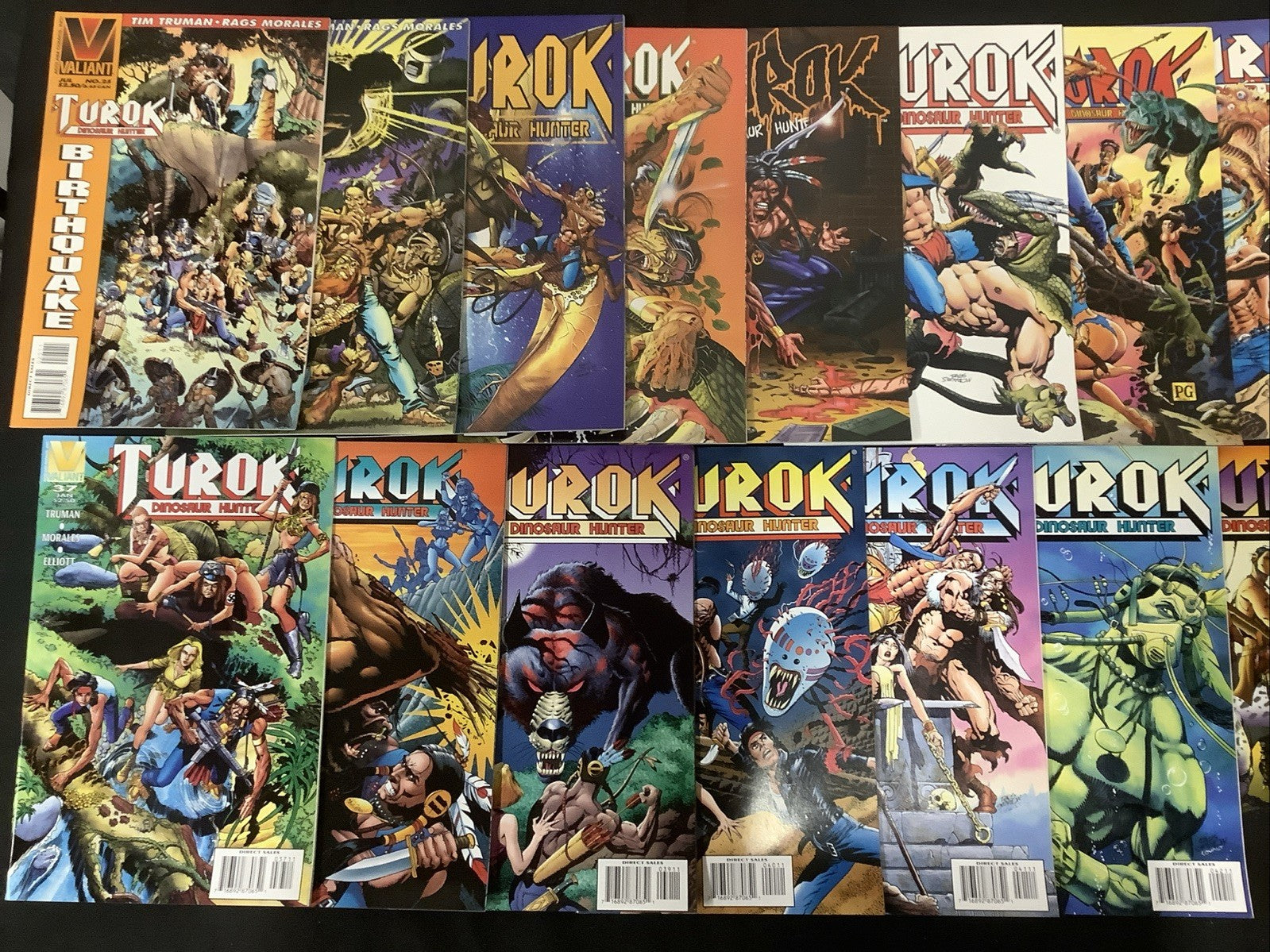 Turok Dinosaur Hunter #1-47 + Annual #1 Complete Set, Gold Foil #1, Scarce #47