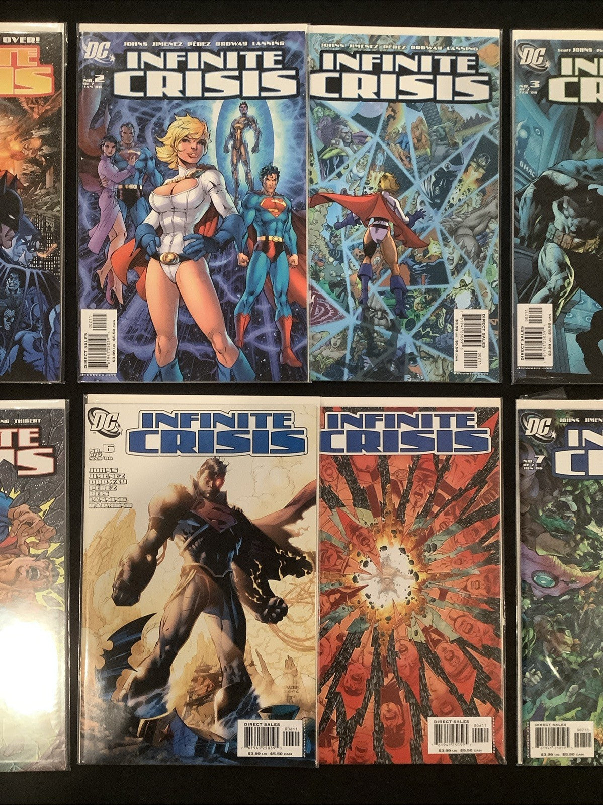 Infinite Crisis #1-7 Complete Comic Set, 1st App Jaimie Reyes, A + B Covers