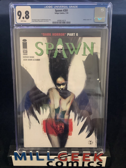 Spawn #281 (Image Comics) CGC Graded 9.8 (NM/M) White Pages, Todd McFarlane