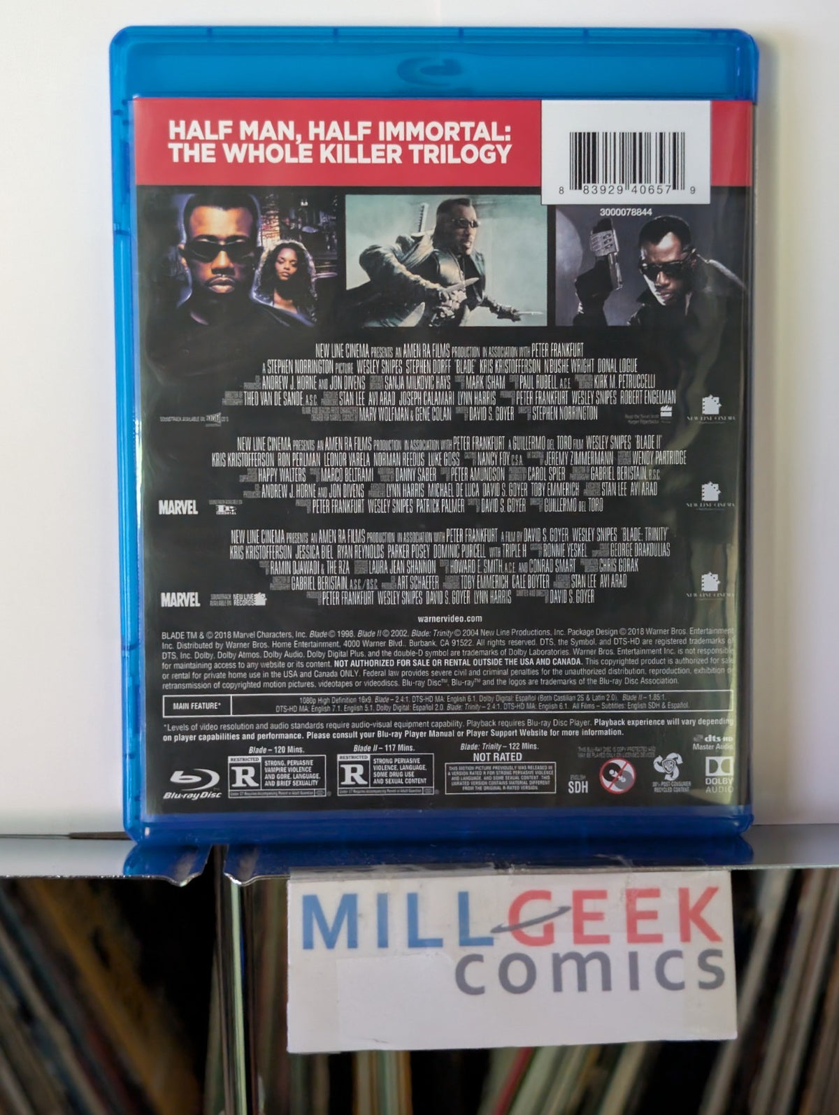 Blade Trilogy (Blade, Blade II, Blade Trinity) (Blu Ray) -JD