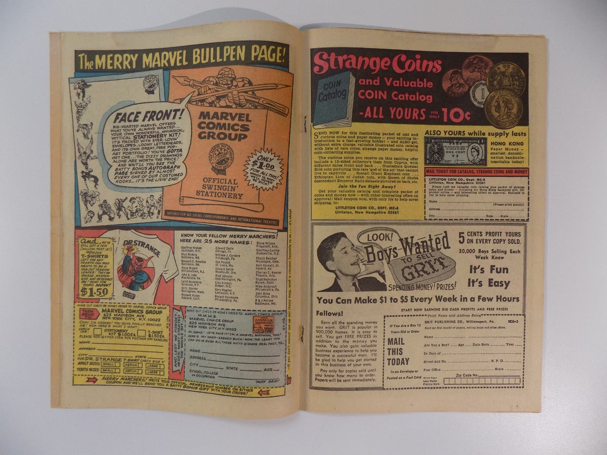 Strange Tales #136 Marvel Comic September 1965 Fine