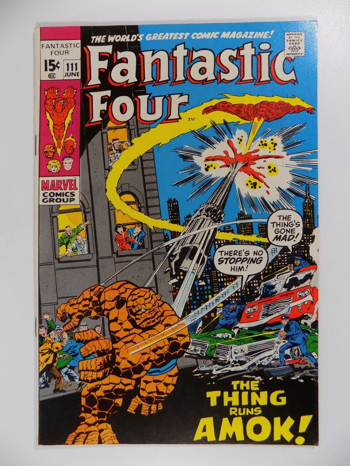 Fantastic Four #111 Marvel Comic June 1971 Very Fine