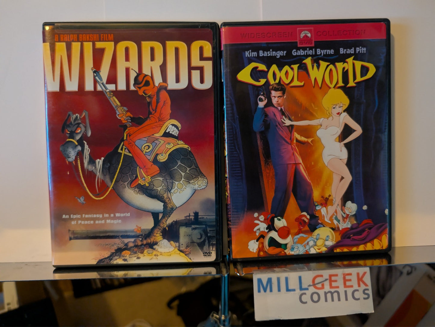 Wizards / Cool World, 2 Ralph Bakshi Animated Movie lot (DVD) -JD
