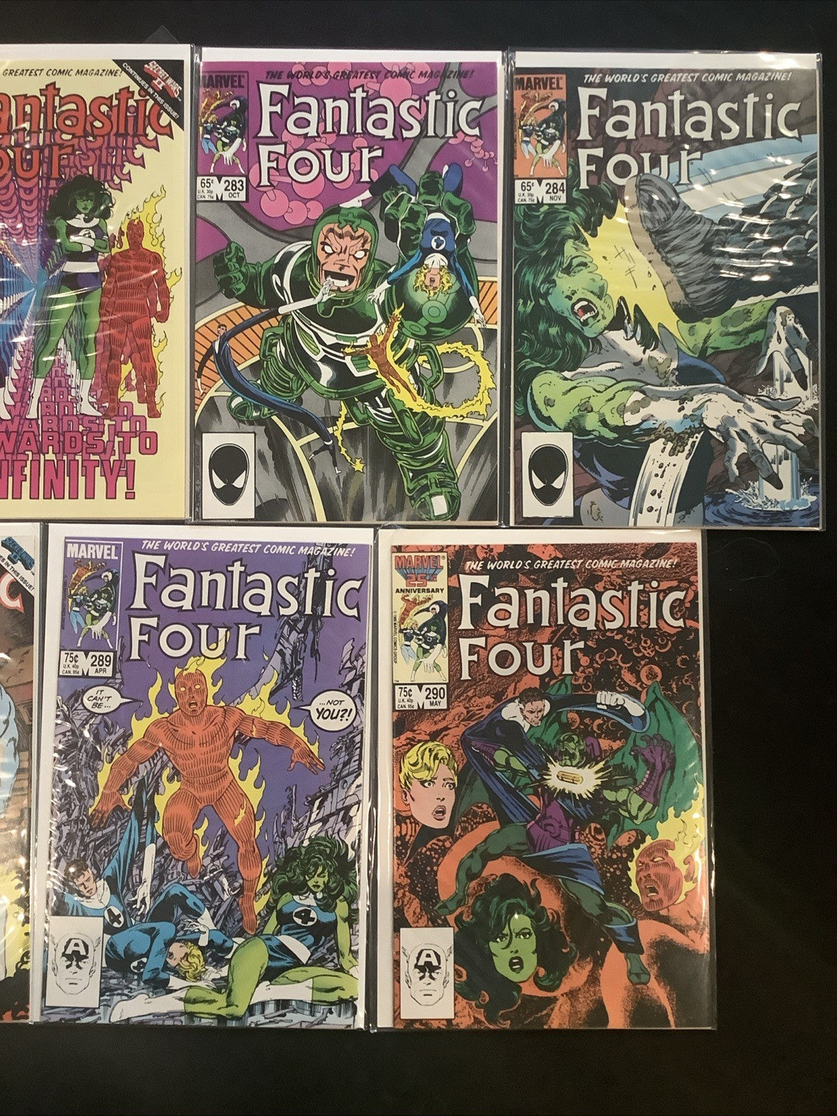 Fantastic Four #278-290 Comic Lot, Marvel, 1st Malice (Sue Storm) Origin Dr Doom
