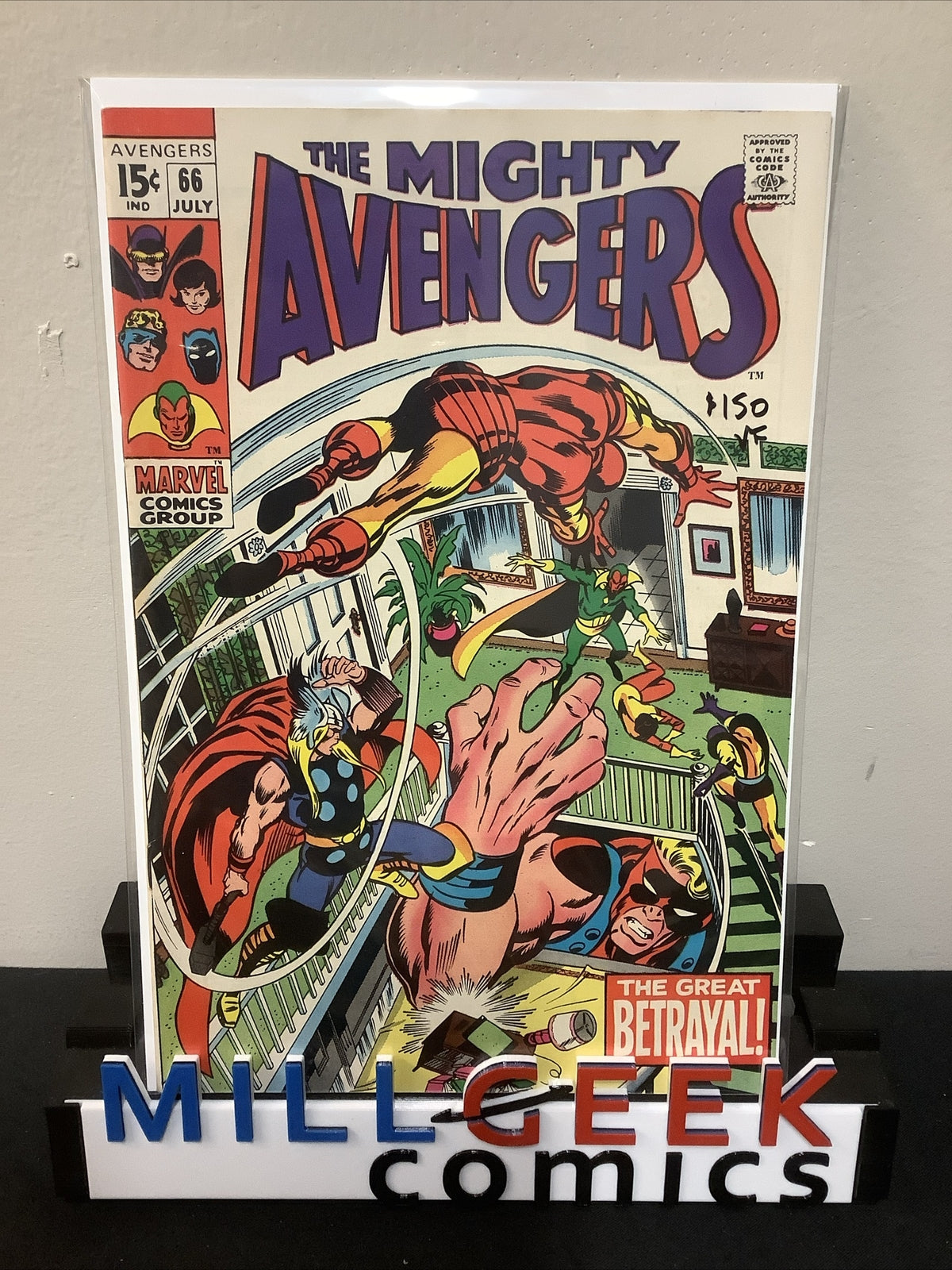 Avengers #66 (1969) VF (8.0) 1st Appearance of Ultron-6, 1st Mention Adamantium