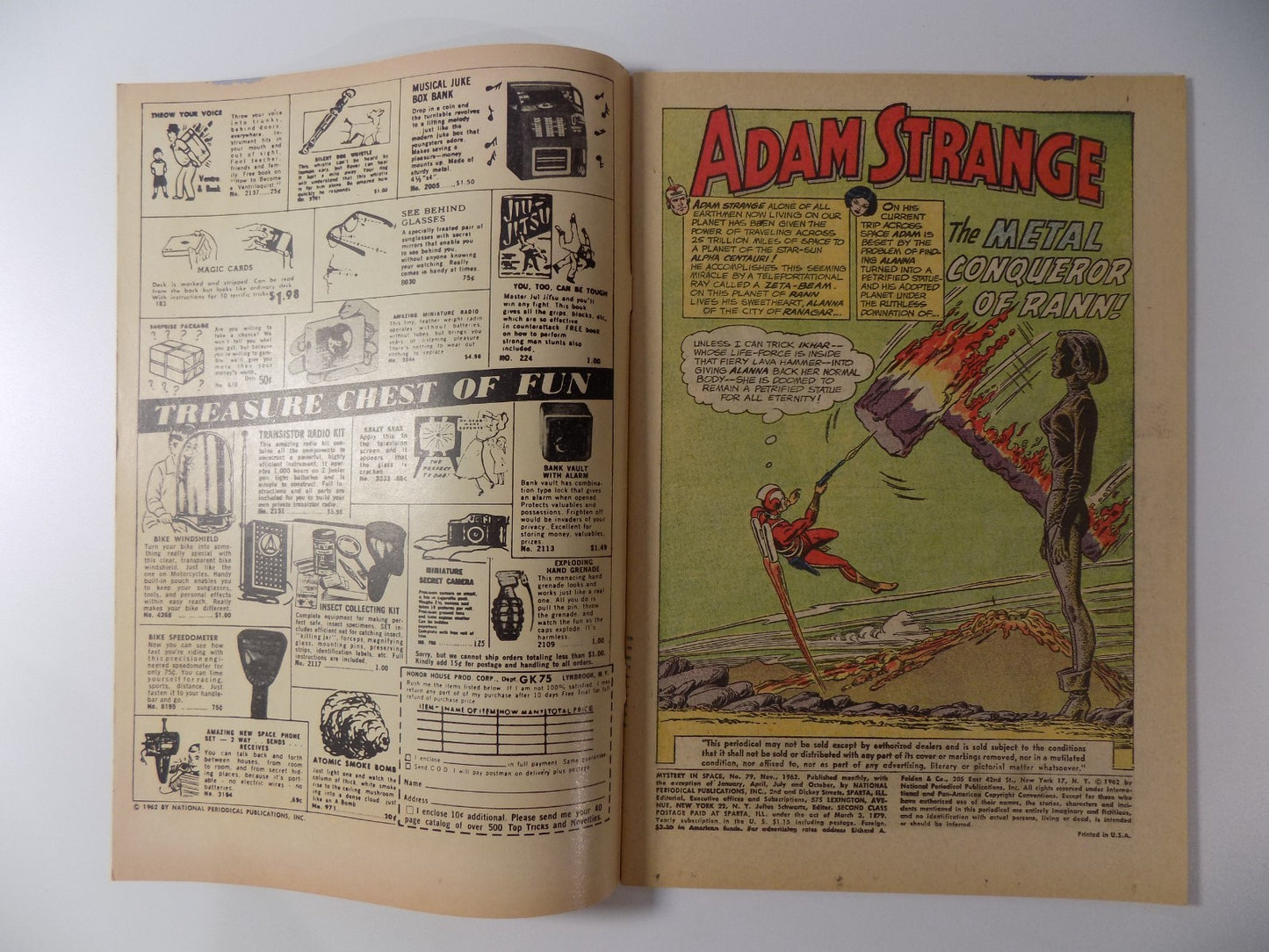 Mystery in Space #79 DC Comic November 1962 Very Fine