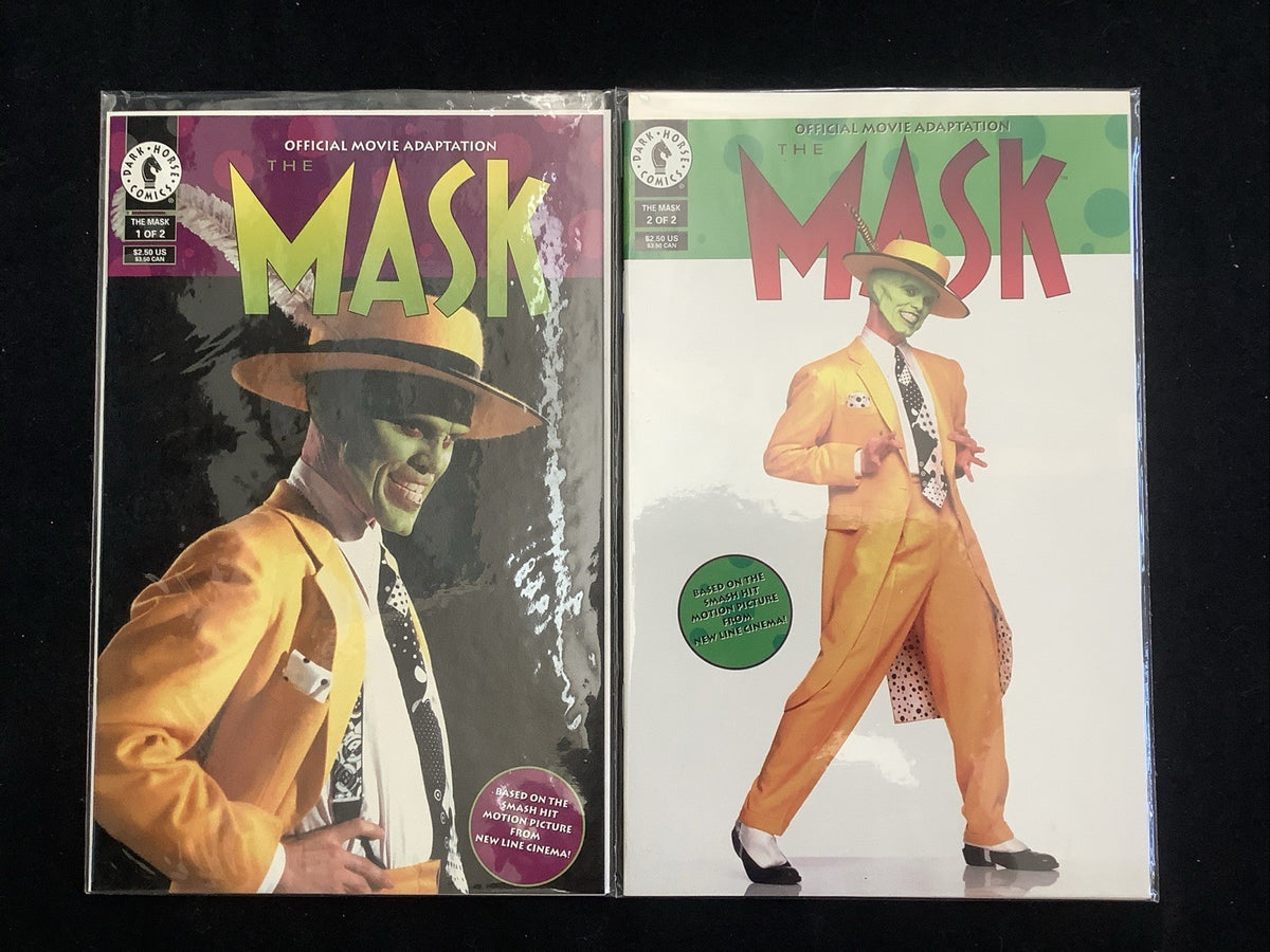 The Mask Official Movie Adaptation #1-2 Complete Comic Set, Dark Horse, 1994