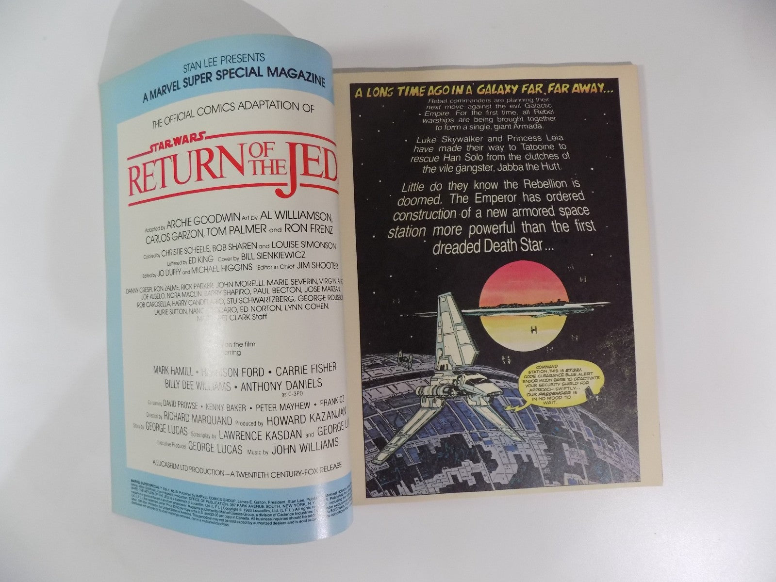 Marvel Super Special #27 Star Wars Return o/t Jedi 1983 Very Fine+