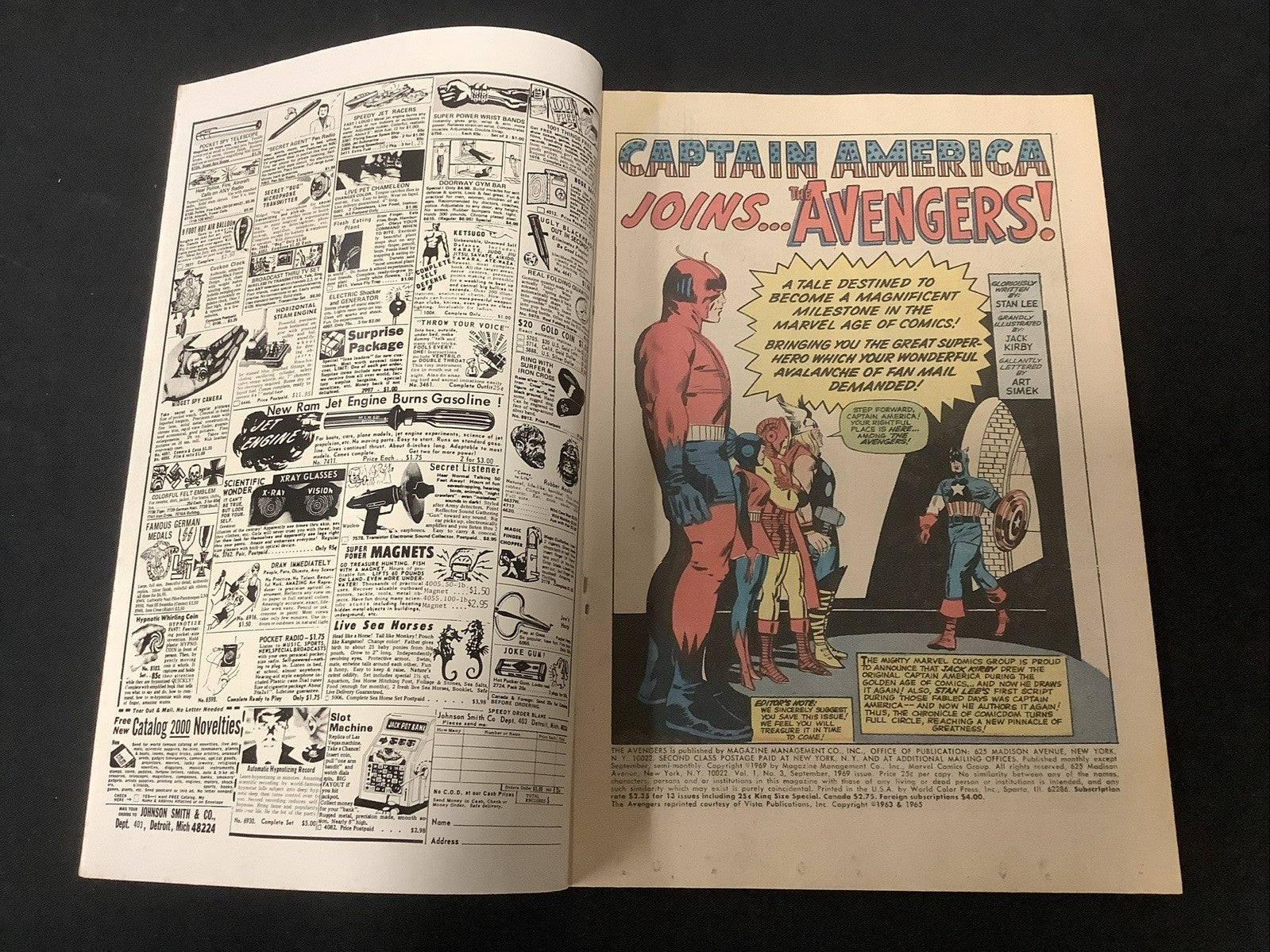 The Avengers Annual #3 (Marvel Comics Sep 1969) F+ (6.5) Stan Lee