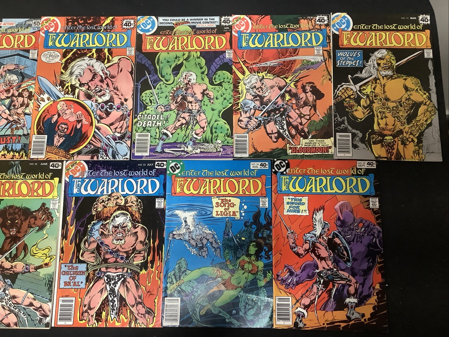 Warlord #1-86 + Annuals #1-4 & 1st Issue Special #8, 1st App Warlord, See Pics