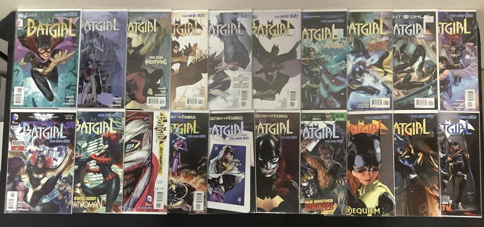 Batgirl #1-20 Comic Lot, DC Comics, Gail Simone, Die-Cut Death Of The Family