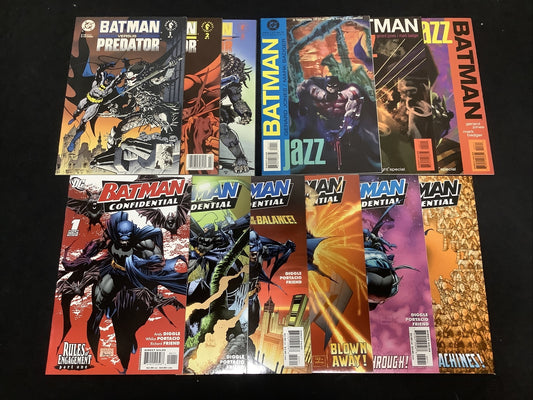 Batman Comic Bundle (Vs. Predator, Jazz, Confidential) twelve comic lot