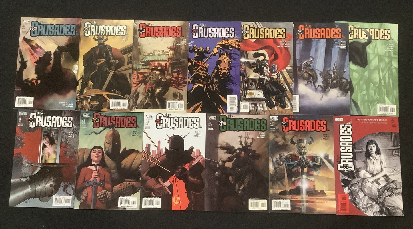 The Crusades #1-13 Comic Lot, DC Comics/Vertigo, Seagle/Jones, 2001