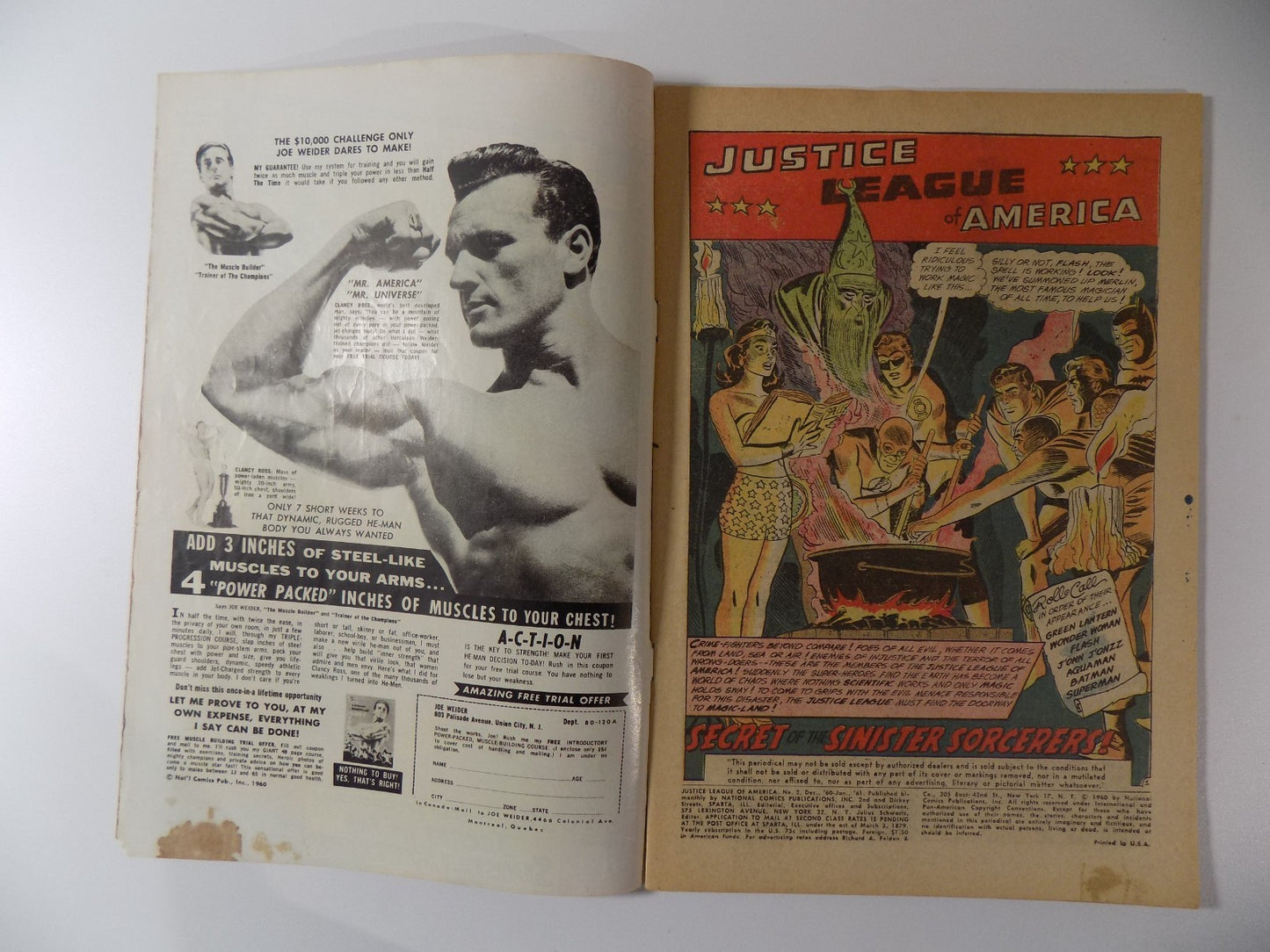 Justice League of America #2 DC Comic January 1961 Fine-