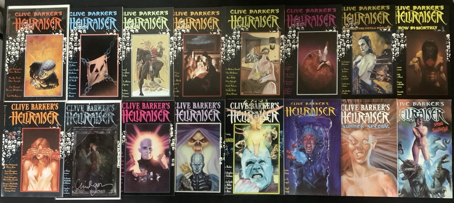Hellraiser #1-12, 18, 20, Summer #1, Spring #1 Comic Lot, See Pics, Autographed!