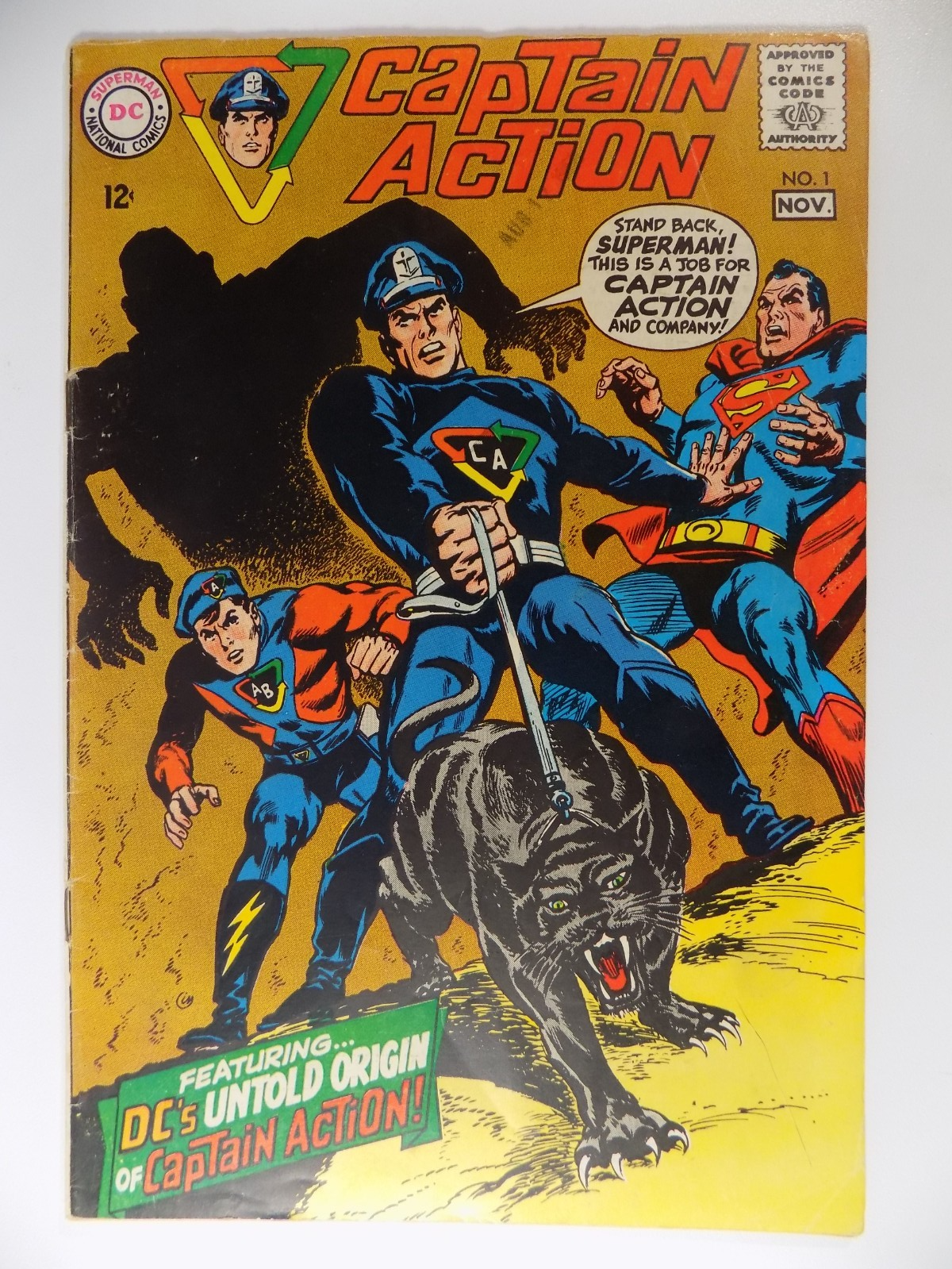 Captain Action #1 DC Comic November 1968 Fine-