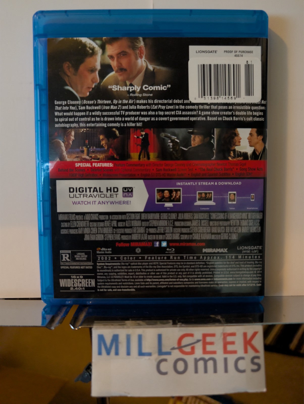 Confessions of a Dangerous Mind / Salt, 2 Movie Set (Blu-ray) -JD