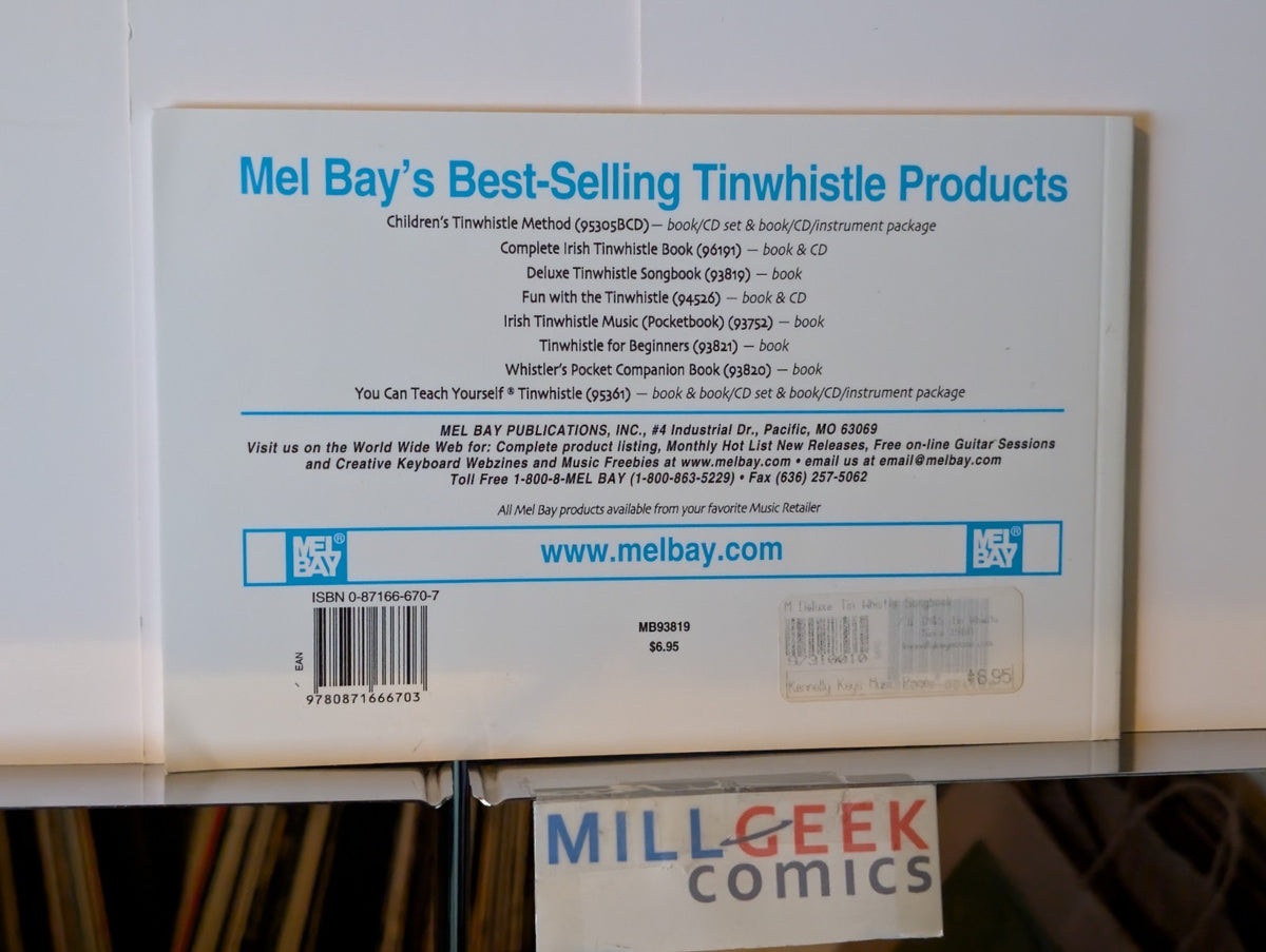 The Clarke Tin Whistle / Mel Bay's Deluxe Tinwhistle Songbook (1990 TPB) -JD