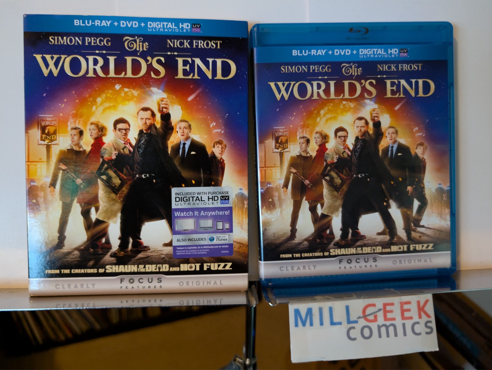 The World's End / Tomorrowland, Simon Pegg & George Clooney (Blu-Ray) -JD