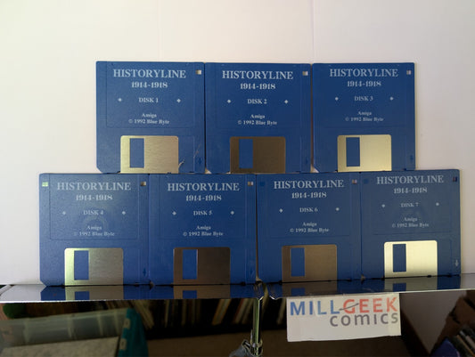 Historyline 1914-1918, Disks and Instruction Manuals (Amiga 3.5") -JD