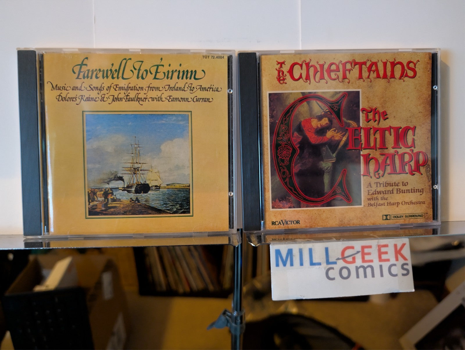 Irish Celtic Music, 2 CD Albums (Farewell to Eirinn, The Chieftains Celtic) -JD