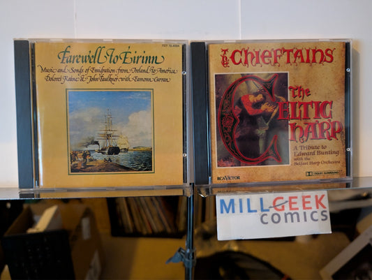 Irish Celtic Music, 2 CD Albums (Farewell to Eirinn, The Chieftains Celtic) -JD