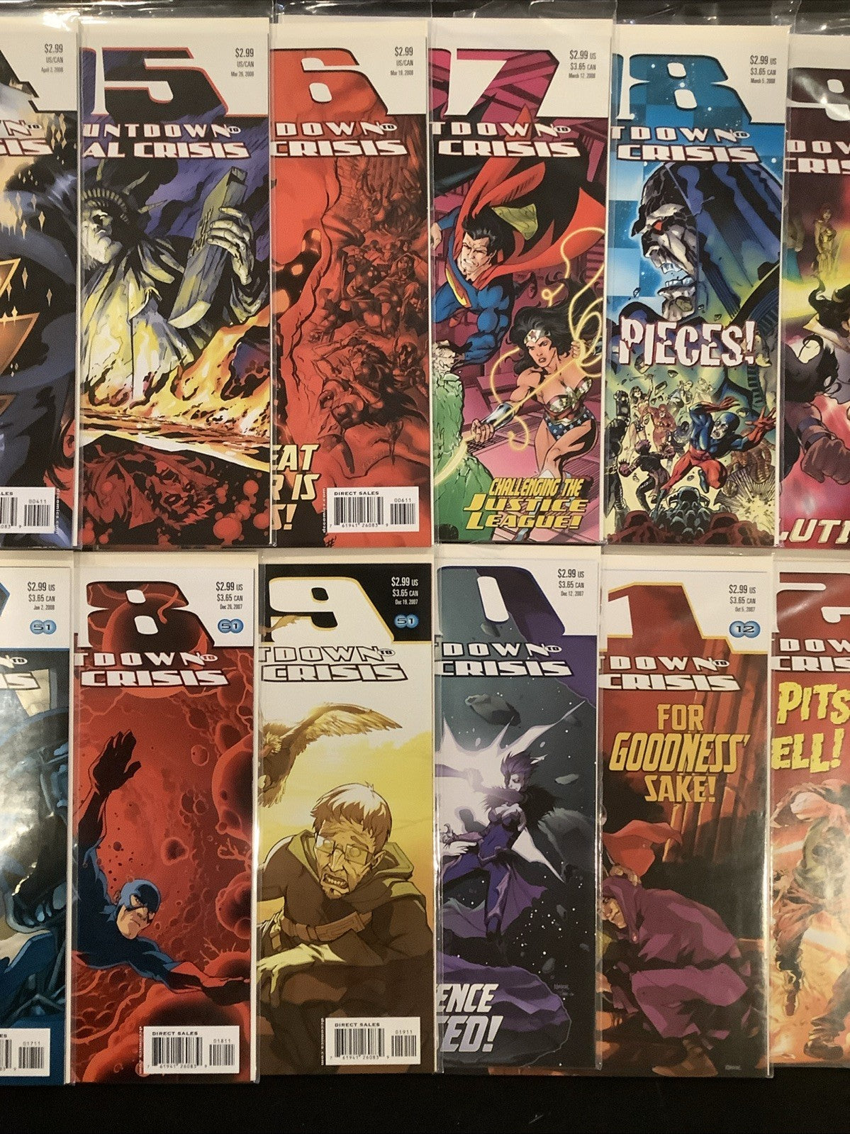 Countdown to Final Crisis #51-1 + DCU #0 Complete Comic Set, DC Comics,Paul Dini