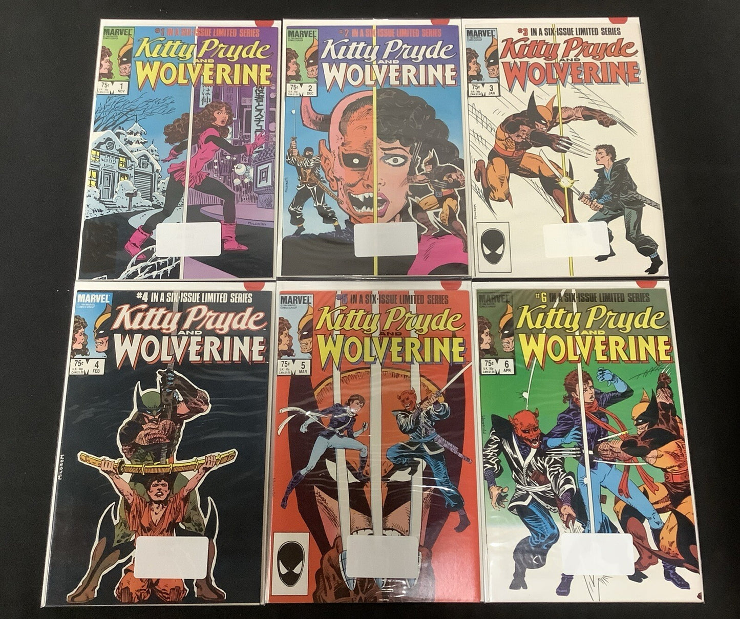Kitty Pryde And Wolverine #1-6 Complete Comic Mini-Series, Claremont/Milgrom