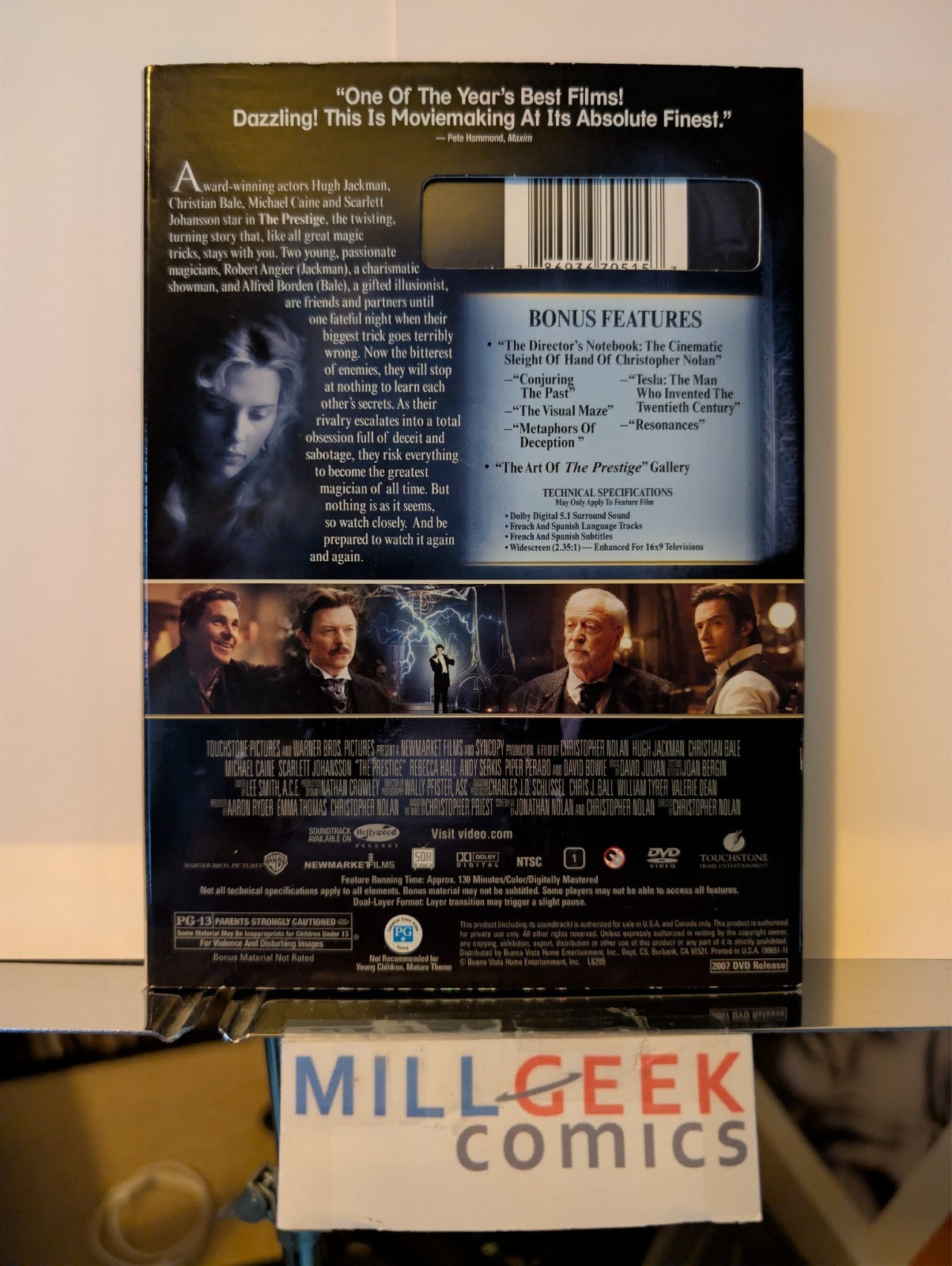 The Prestige / The Ninth Gate, 2 Movie lot (DVD) -JD