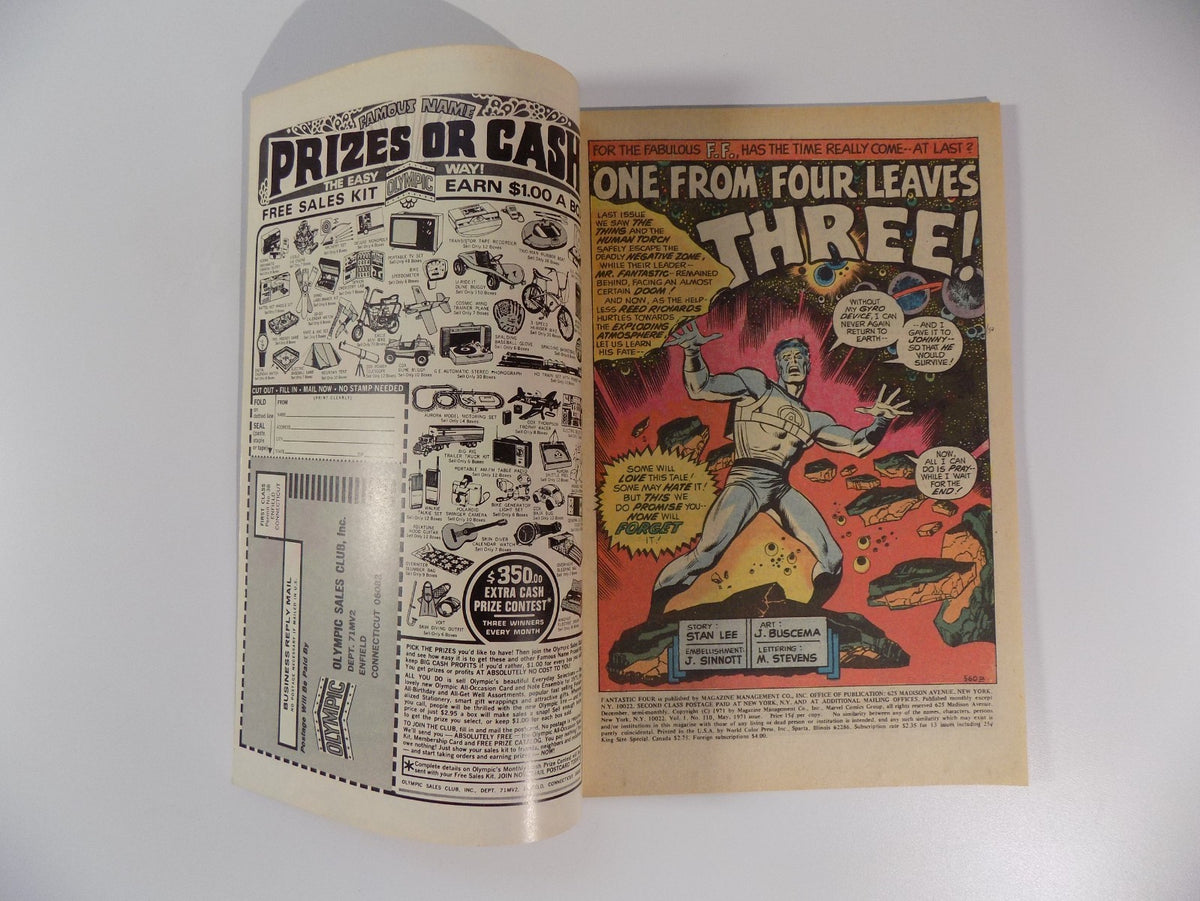 Fantastic Four #110 Marvel Comic May 1971 Very Fine+