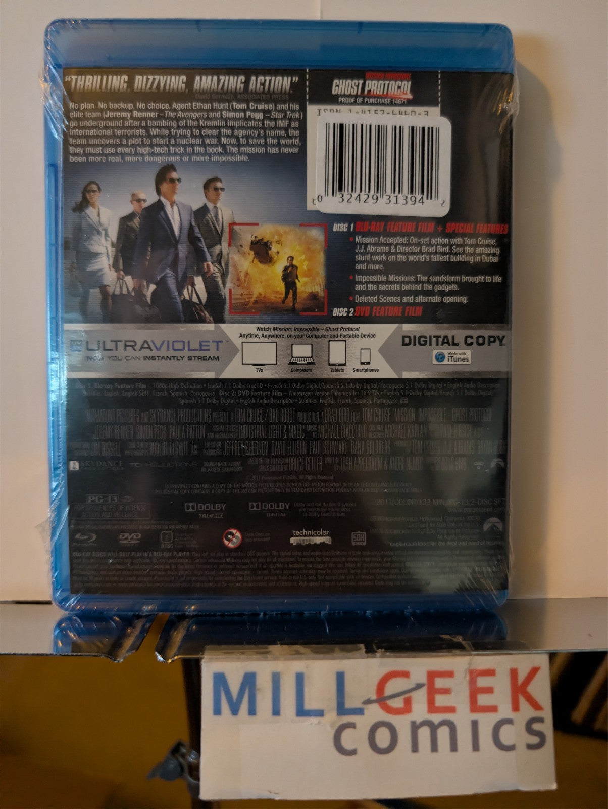 Mission: Impossible 1 2 3 4, Set of 4 Movies (Blu-ray) Like and Brand New -JD