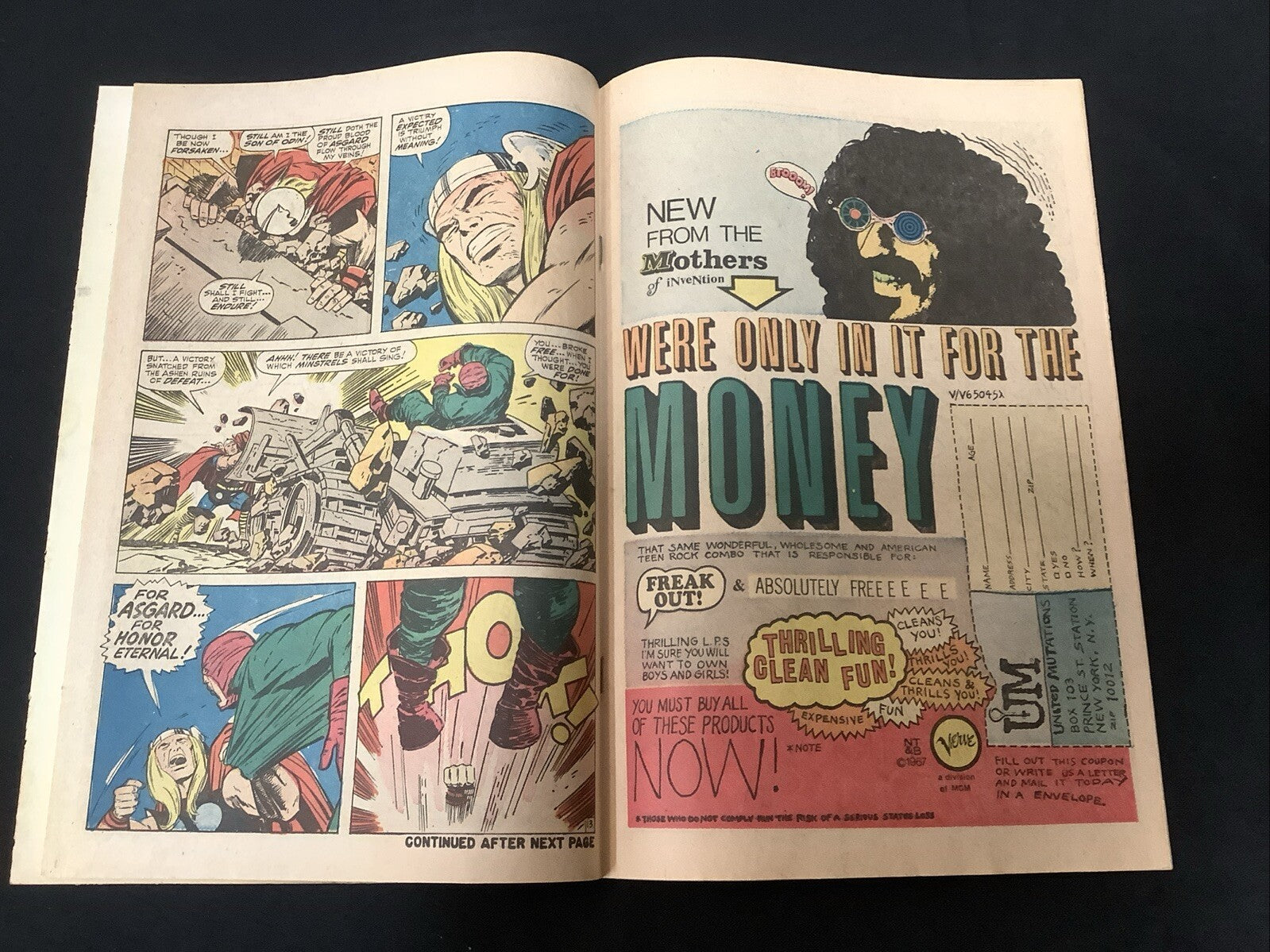 Thor #149 (1968) VG/F (5.0) Inhumans Origin, 2” Crease Back Cover, Back Tanning