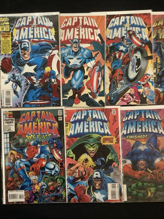 Captain America #425-441 Comic Lot, Marvel Comics, Mark Gruenwald, 1994