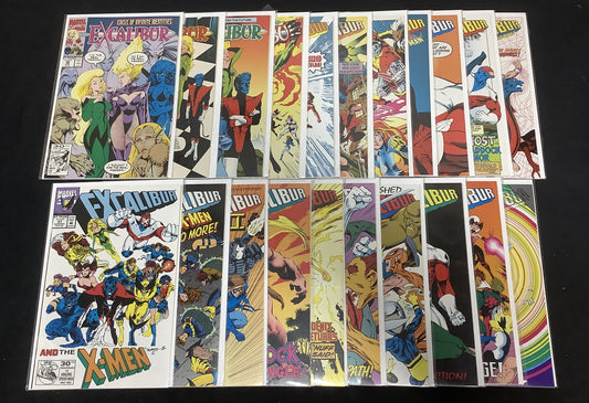 Excalibur #46-66 Marvel Comic Lot, Vol.1 1988, 1st Appearance Of Cerise