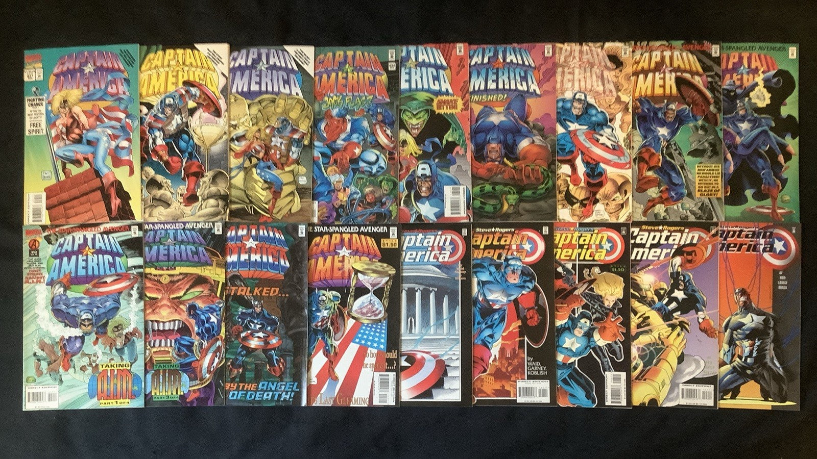 Captain America #431-444 Comic Lot, Marvel, Mark Waid, 1st App Free Spirit, 1994