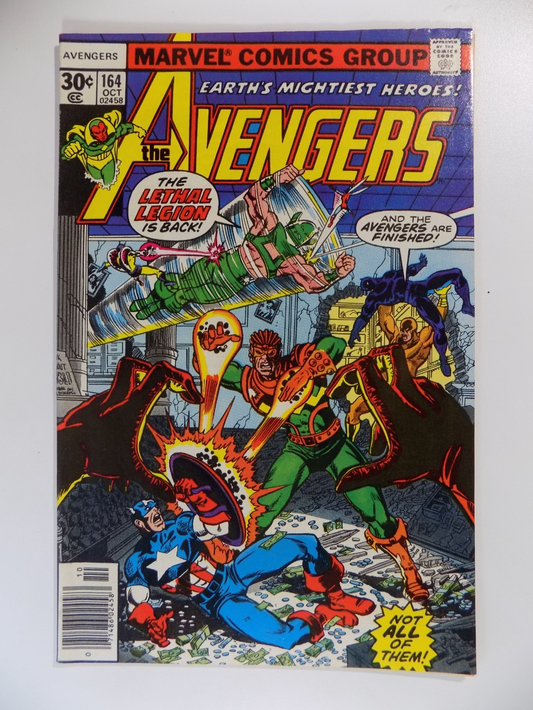 Avengers #164 Marvel Comic October 1977 Very Fine