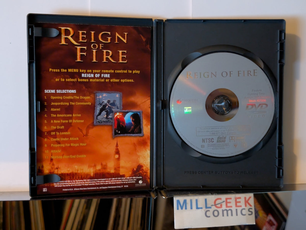 Reign of Fire - Matthew McConaughey & Christian Bale, Widescreen (DVD 2002) -JD