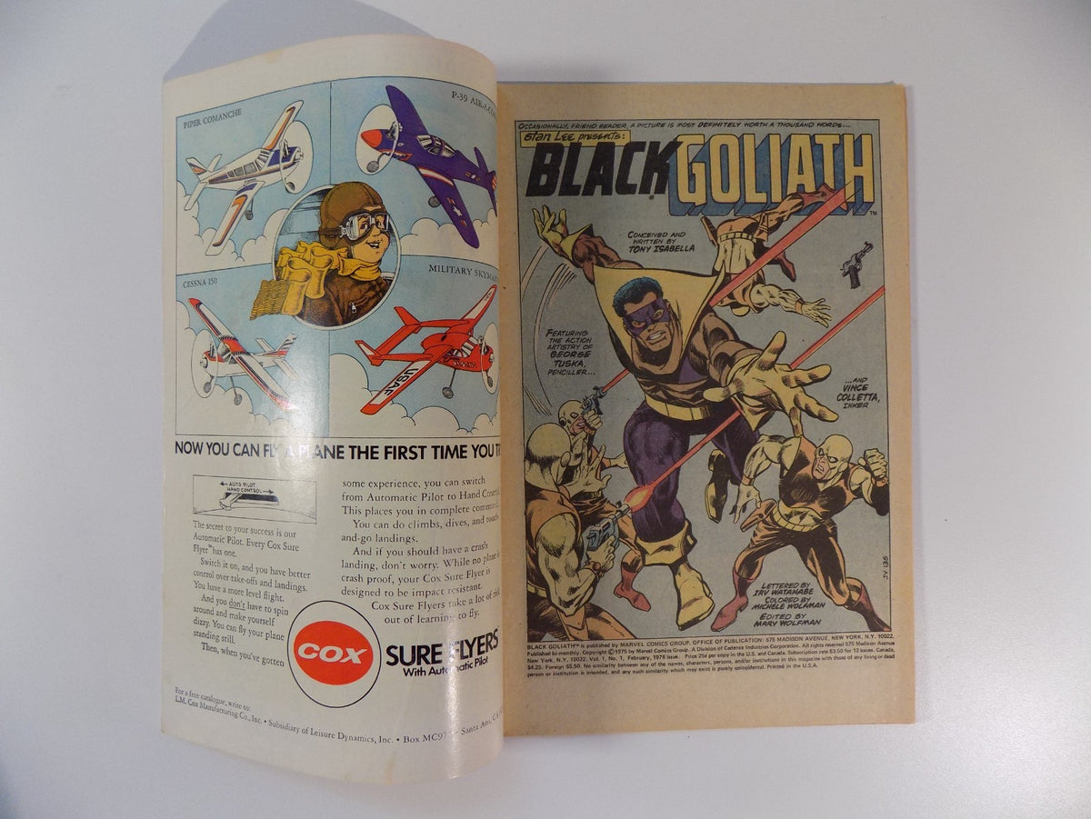 Black Goliath #1 Marvel Comic February 1976 Fine+