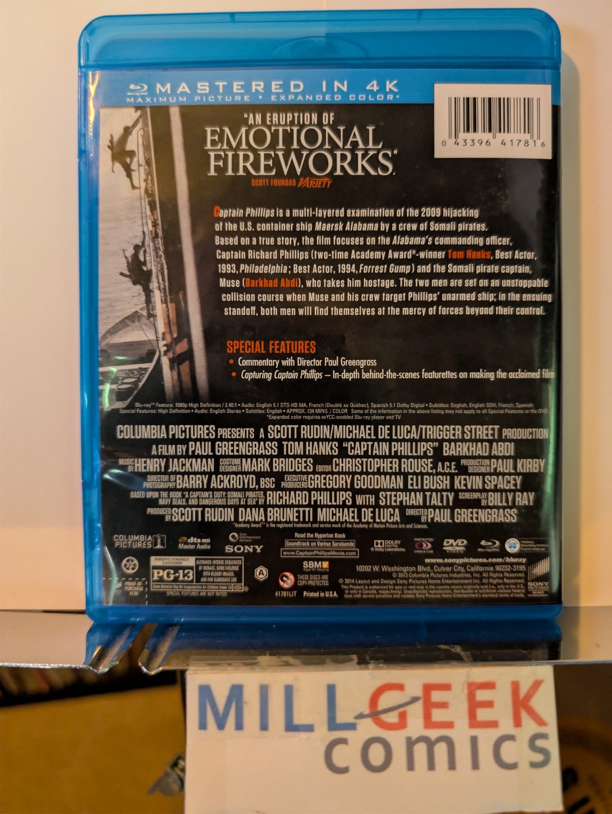 Furie / Captain Phillips, 2 Drama Movies (Blu-ray) -JD