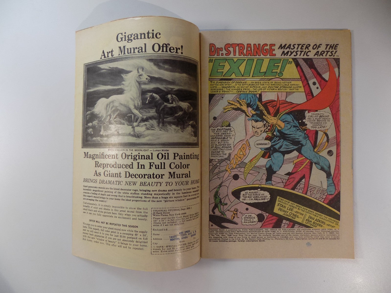 Strange Tales #168 Marvel Comic May 1968 Fine/Very Fine