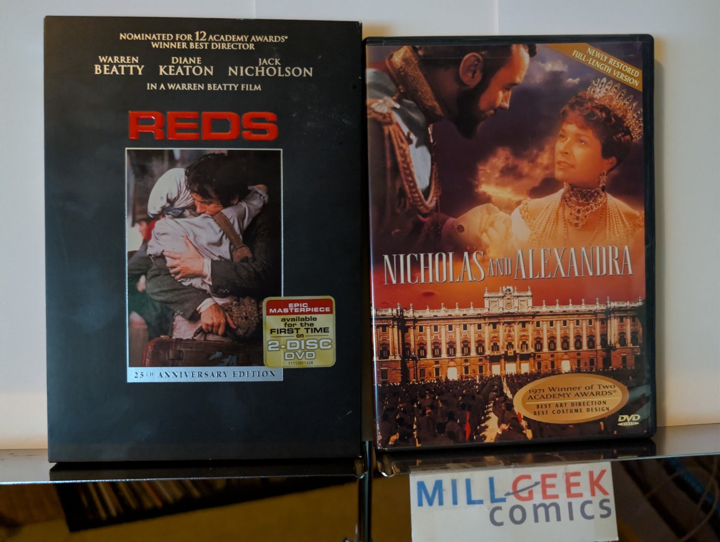 Reds, 25th Anniversary Edition / Nicholas and Alexandra, 2 Movie lot (DVD) -JD