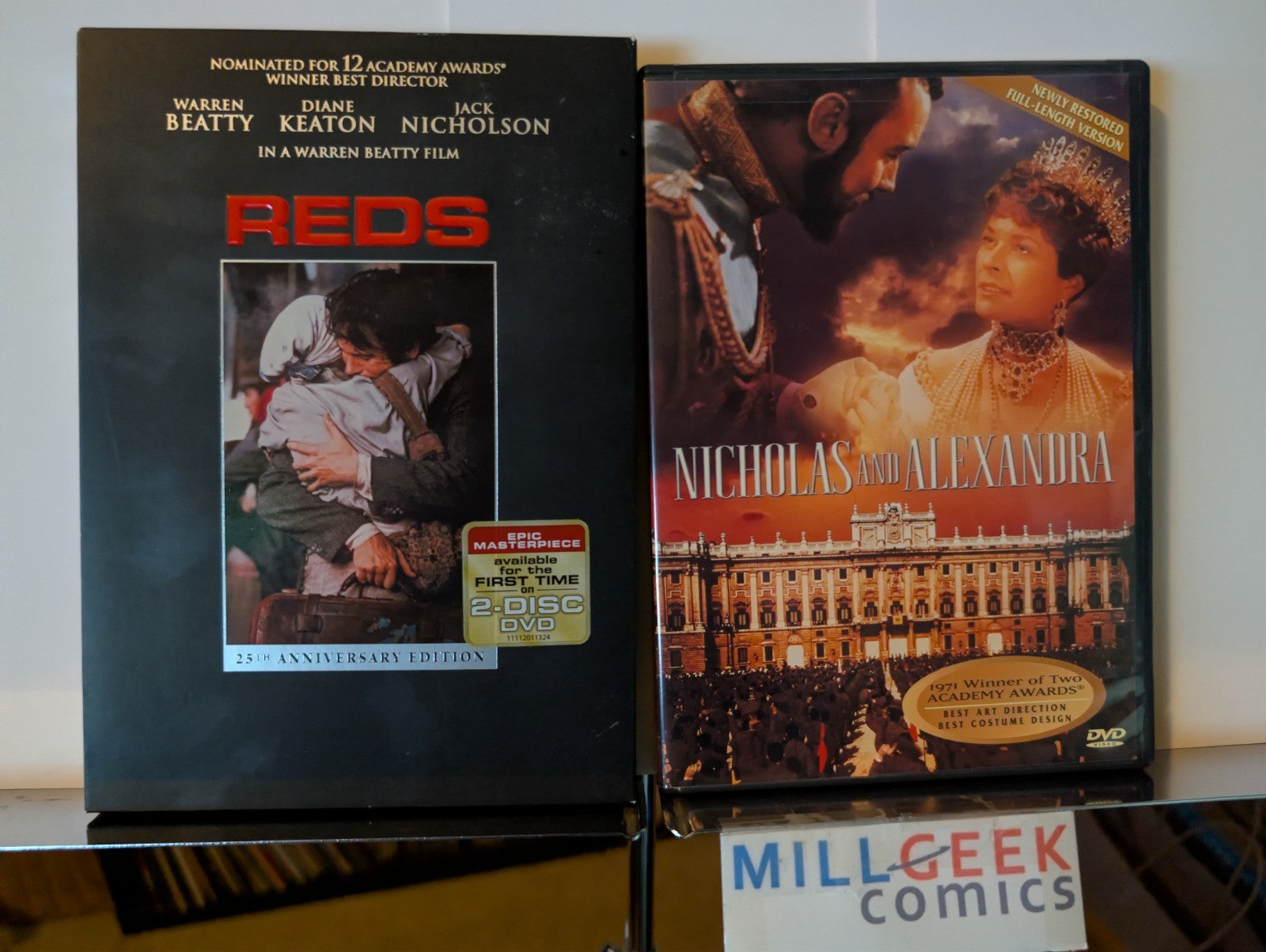 Reds, 25th Anniversary Edition / Nicholas and Alexandra, 2 Movie lot (DVD) -JD