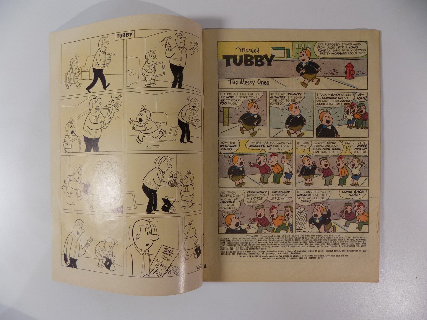 Marge's Tubby #49 Final Issue! Dell Comic Dec.- Feb. 1962 Fine+
